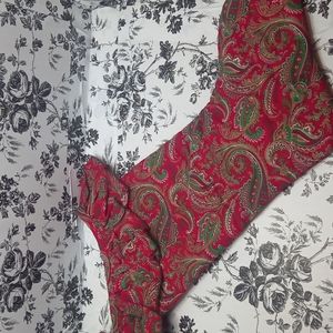 Christmas Stocking. Paisley Design.